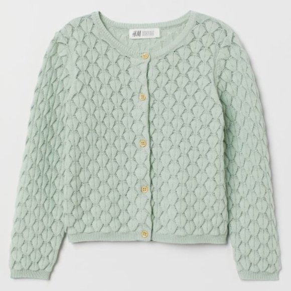 H&M Other - NWOT H&M Textured-Knit Girls’ Soft Cotton Cardigan